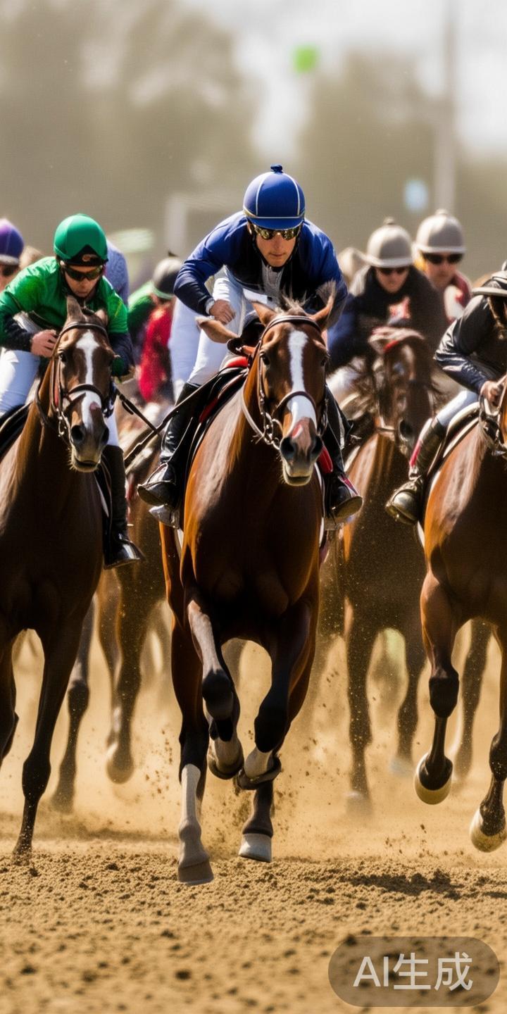 在那场比赛中，数十匹顶级马匹与骑手展开激烈角逐，场