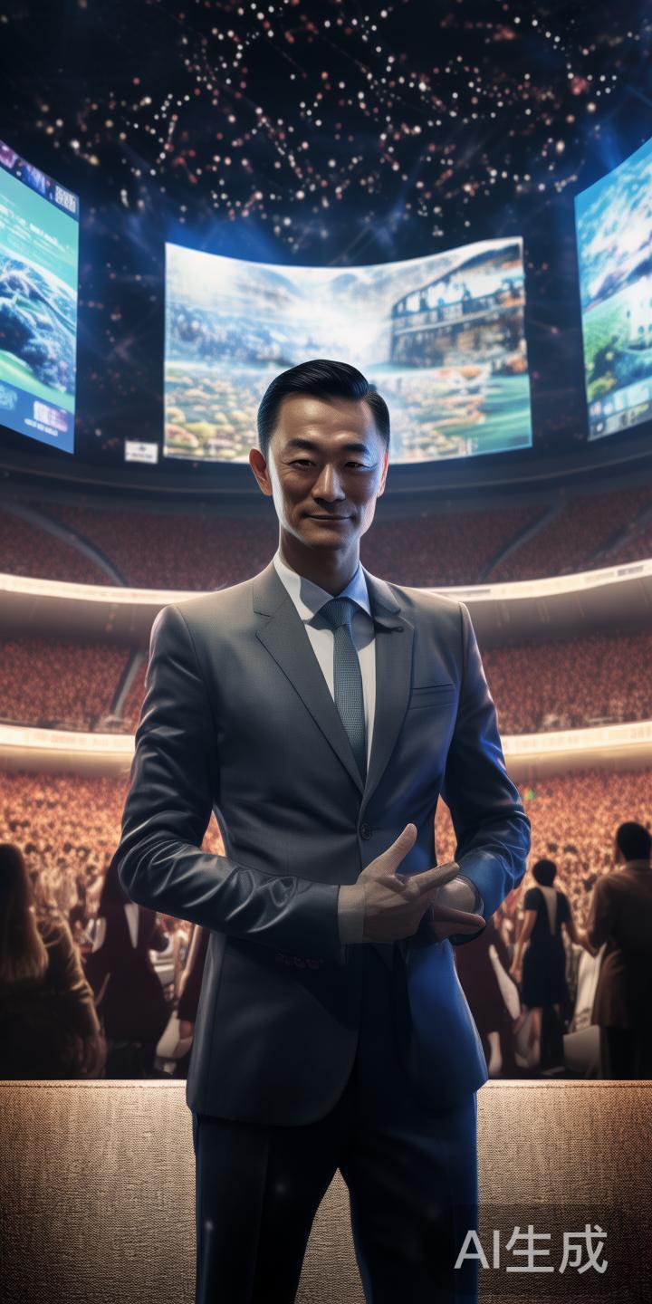 作为英皇体育的领导者，李明亮强调以创新驱动发展，不